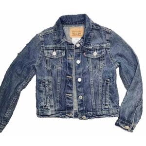 Levi’s Youth Small Denim Jacket Button Up Excellent